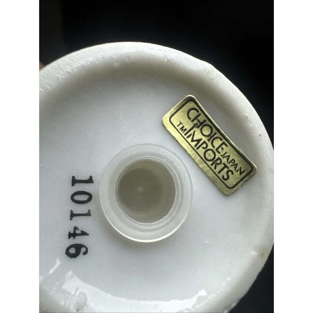 Happy‎ Anniversary Vintage Salt and Pepper Shakers Floral Wedding Bells JAPAN